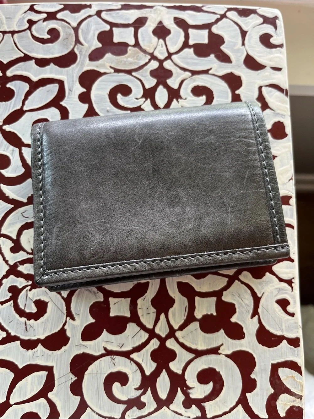 Frye Leather Wallet - Gray